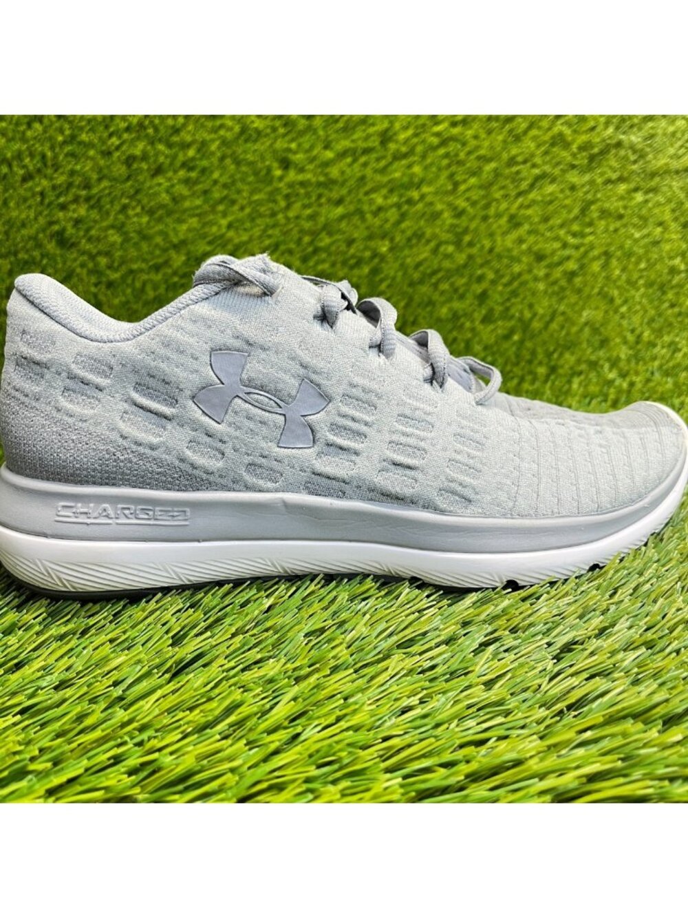 Under Armour Threadborne Slingflex Womens Size 7 Gray Running Shoes Sneakers